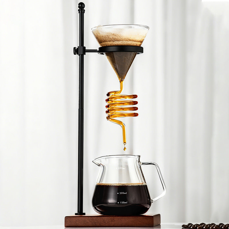 Spiral Cooling Pour Over Coffee Dripper Stand And Filter Holder