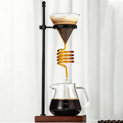Spiral Cooling Pour Over Coffee Dripper Stand And Filter Holder