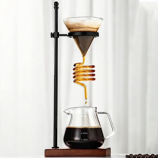 Spiral Cooling Pour Over Coffee Dripper Stand And Filter Holder