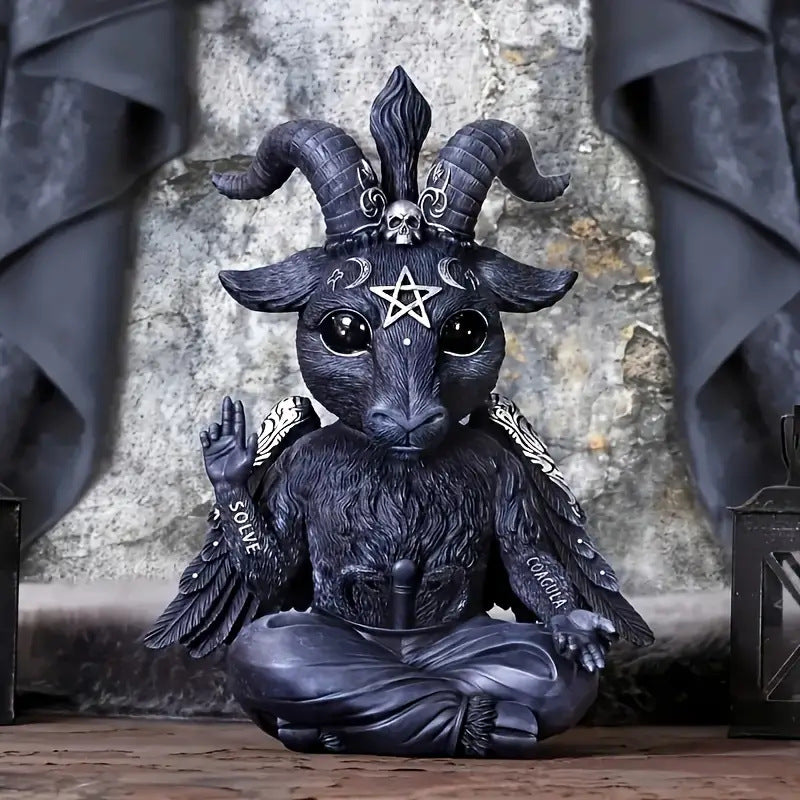 Halloween Witch Black Cat Resin Decoration Figurine Magical Mysterious Atmosphere Design Decorative Ornament - SkyeDragon Gifts