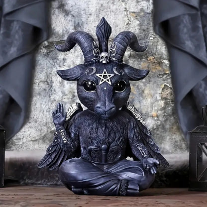 Halloween Witch Black Cat Resin Decoration Figurine Magical Mysterious Atmosphere Design Decorative Ornament - SkyeDragon Gifts