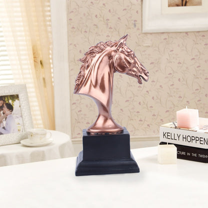 Sports resin crafts, horse head trophies, gifts, office decorations, personalized hallway items