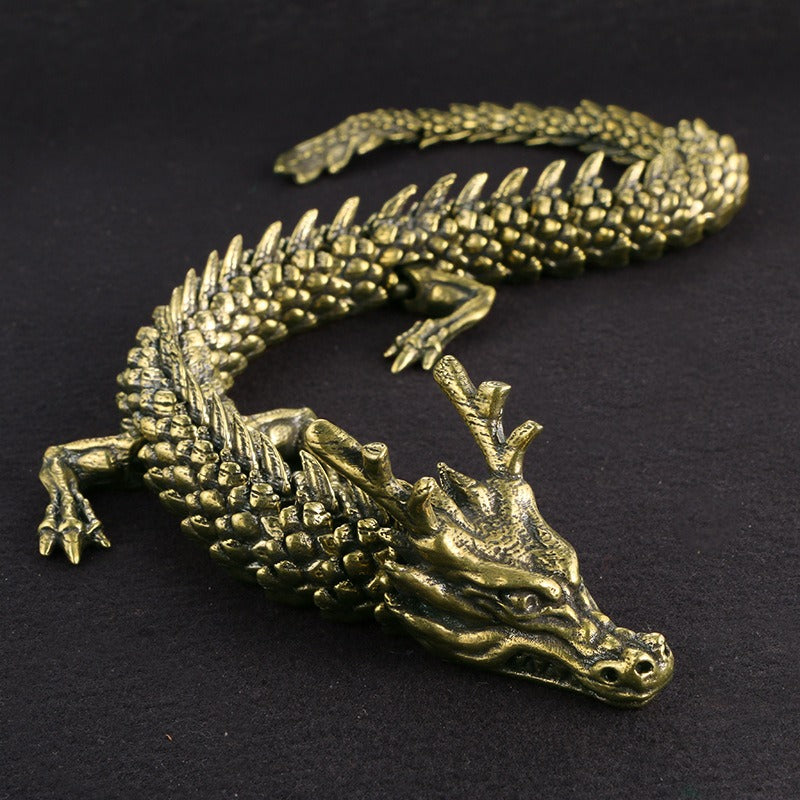 Antiques Do Old 3D Living Dragon Decoration Exhibition Hall Senior Decoration Zodiac Dragon Crafts Collection - SkyeDragon Gifts