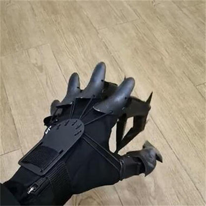 Black Dragon Claws Joints Flexible And Changeable Gloves Toys Halloween Role-Playing Horror Ghost Hand Props