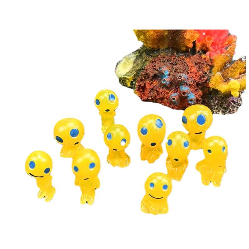 Glow Alien Plush Toy Tree Sprite Creative Miniature Landscape Fluorescent Ghost Princess Fluorescent Stone Nightlight Decor - SkyeDragon Gifts