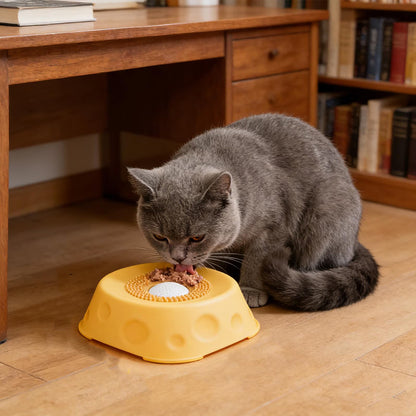 Silicone Dog Lick Bowl Slow Feeder w/ Rolling Ball, Anti-Choking & Non-Slip - SkyeDragon Gifts