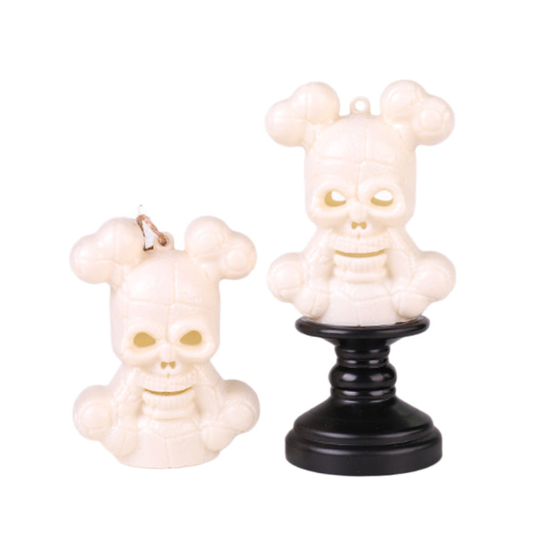 Halloween Skull Glow Night Light Creative Decoration Prop Party Atmosphere Lamp Scene Decoration