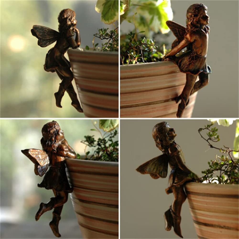Flower Fairy Potted Cup Hanging Resin