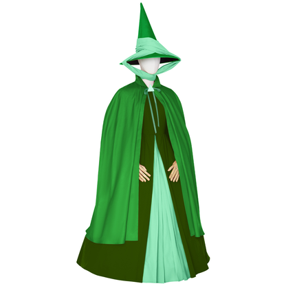 Sleeping Beauty Fairy Godmother Cosplay Costume Red Green Blue Fairy Godmother Granny Halloween