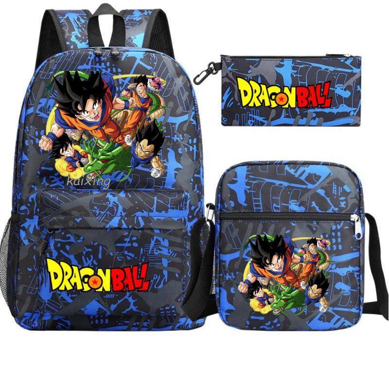 Youth Dragon Ball Backpack Student Shoulder Bag Travel Bag 3-Piece Set - SkyeDragon Gifts