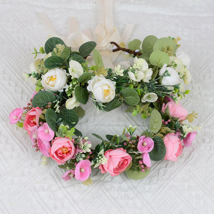 European Floral Wedding Headband Hair Accessory For Women