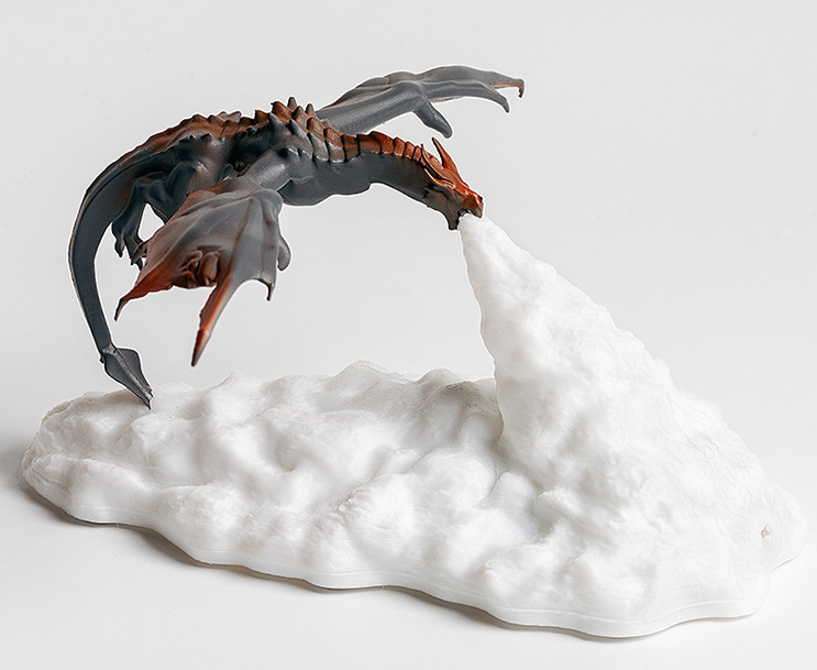 3D Printed Fire-breathing Dragon Lamp home Creative Night Light New Strange Lamp LED Charging Night Light Birthday Gift - SkyeDragon Gifts