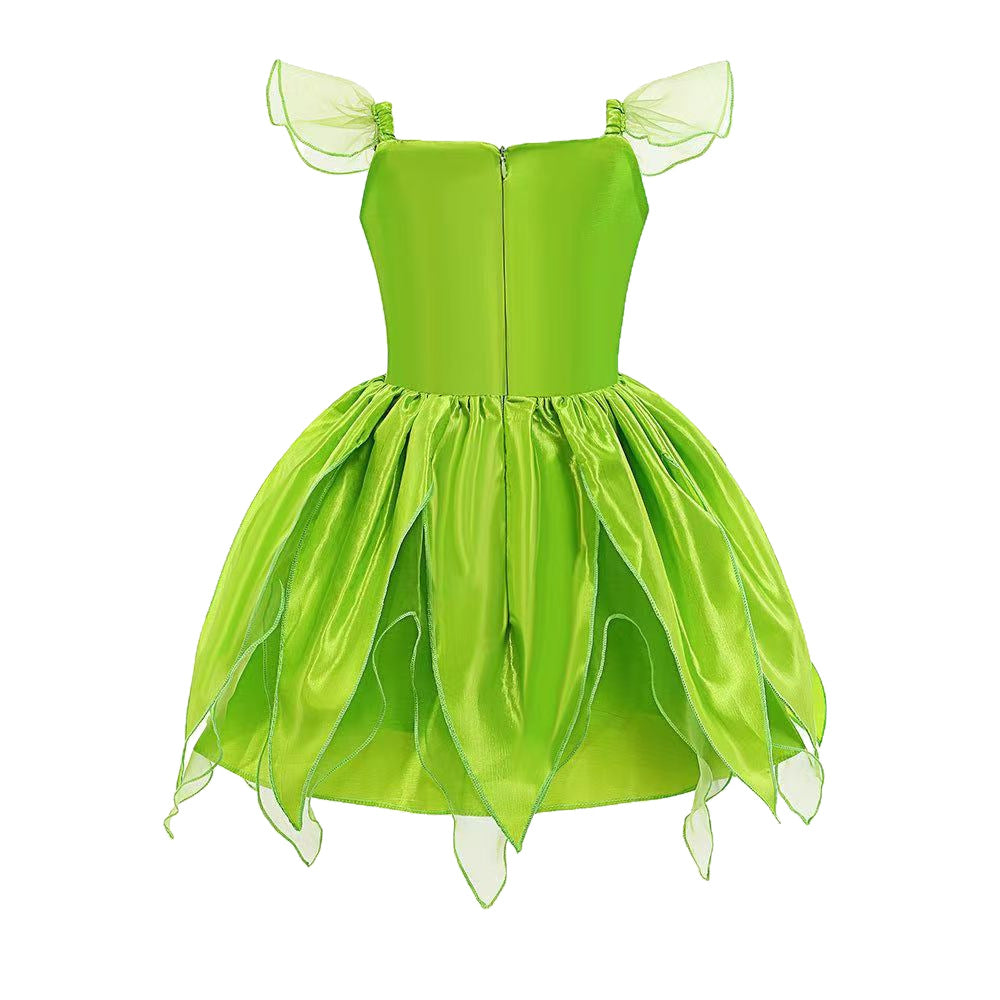 Children's Day Tinker Bell Fairy Princess Dress for Kids Party Cosplay Dance Performance Costume