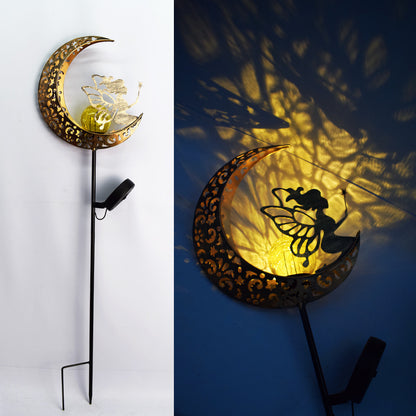 Solar Outdoor Light Moon Fairy Light Lawn Garden Light Garden Villa Waterproof Landscape Decorative Light Flood Light