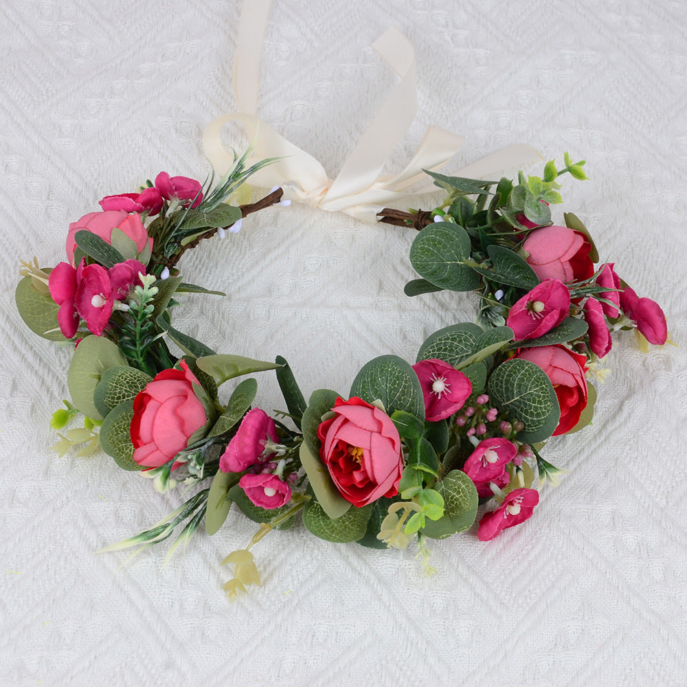 European Floral Wedding Headband Hair Accessory For Women