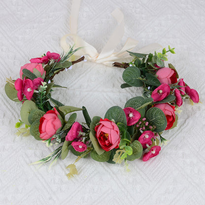 European Floral Wedding Headband Hair Accessory For Women