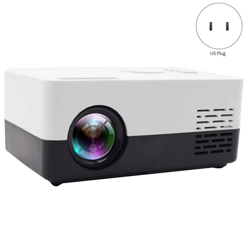 J15 1080P HD Projector Mini LED Projector Handheld Movie Beamer for Video Games Smart Home Theater Media Player US Plug - SkyeDragon Gifts