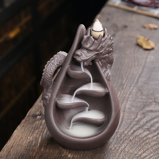 Chinese Style Chinese Dragon Backflow Incense Burner Home Decoration Creative Large Dragon Backflow Incense Burner Craft Gift - SkyeDragon Gifts