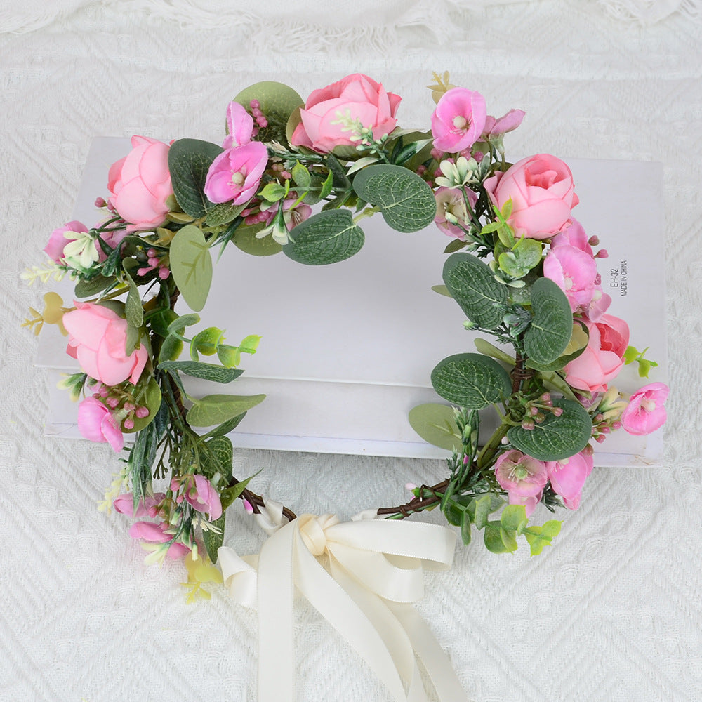 European Floral Wedding Headband Hair Accessory For Women