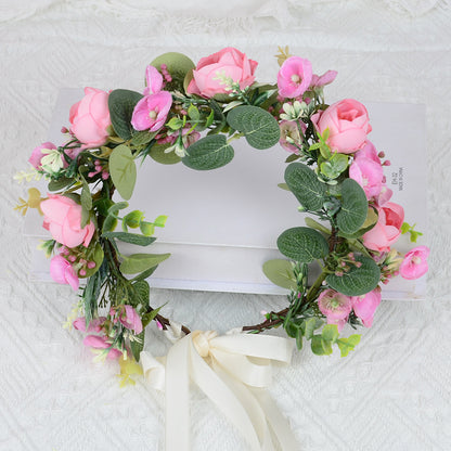 European Floral Wedding Headband Hair Accessory For Women
