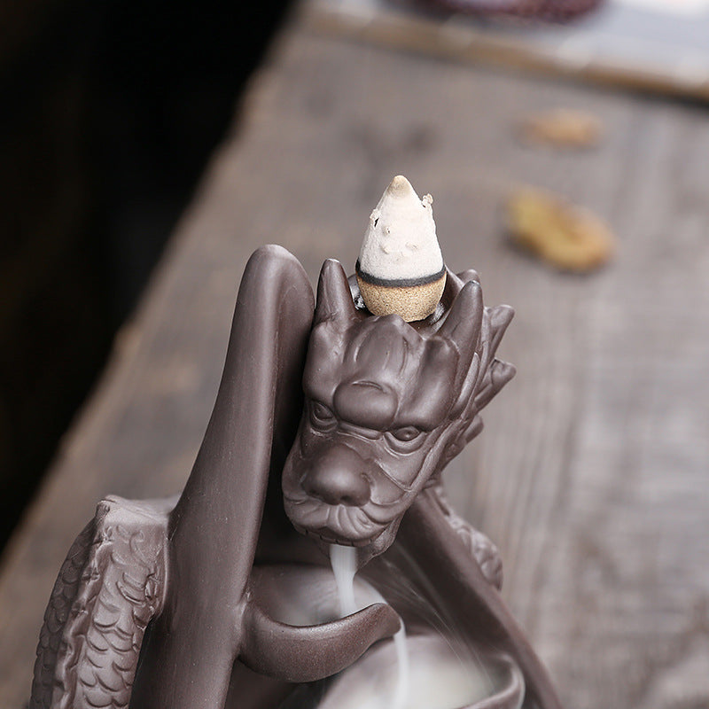 Chinese Style Chinese Dragon Backflow Incense Burner Home Decoration Creative Large Dragon Backflow Incense Burner Craft Gift - SkyeDragon Gifts