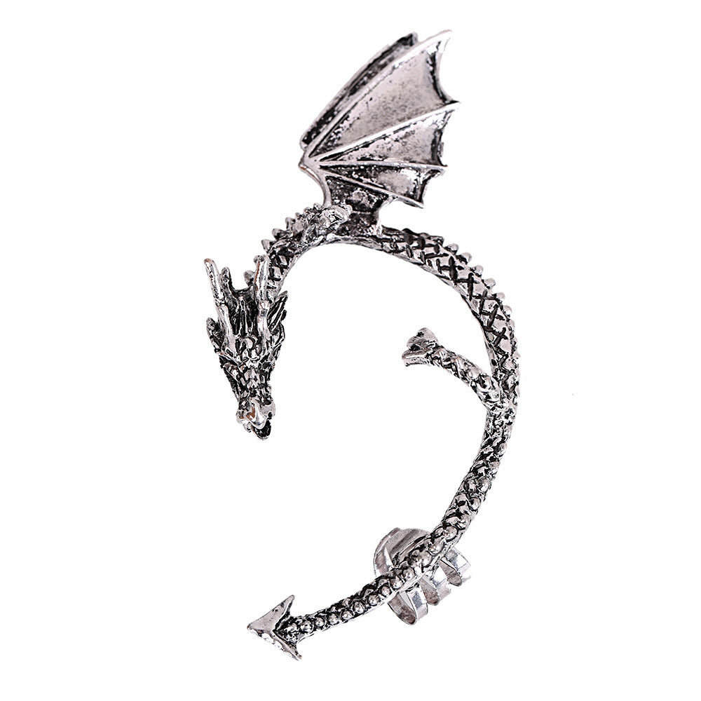 Creative Earrings Fashion Hipster Retro Dragon Earrings Ear Clips Without Pierced Earrings - SkyeDragon Gifts