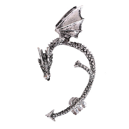 Creative Earrings Fashion Hipster Retro Dragon Earrings Ear Clips Without Pierced Earrings - SkyeDragon Gifts