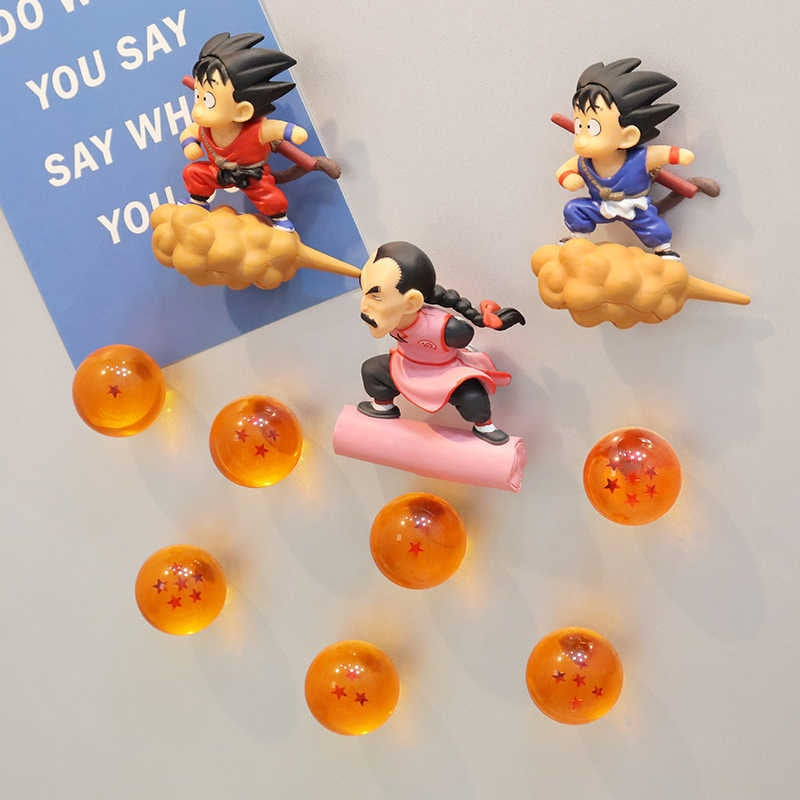 Dragon Ball Fridge Magnet Creative Transparent Sphere Strong Magnetic Note Sticker