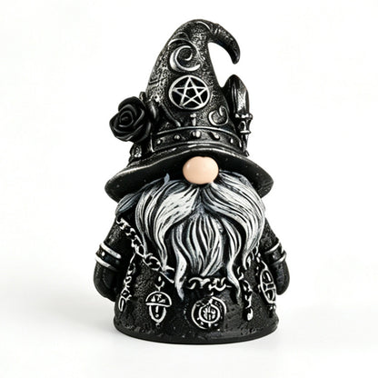 Gothic Wizard Dwarf Resin Figurine Halloween Dark Decor Desk Ornament