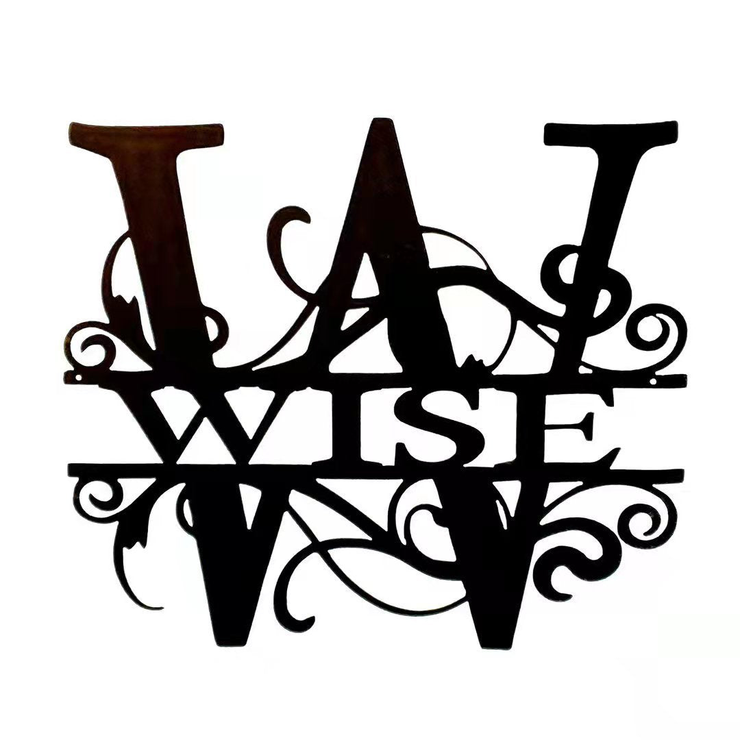 Iron Letter Wall Decor Laser Cut Metal Art for Home Decoration