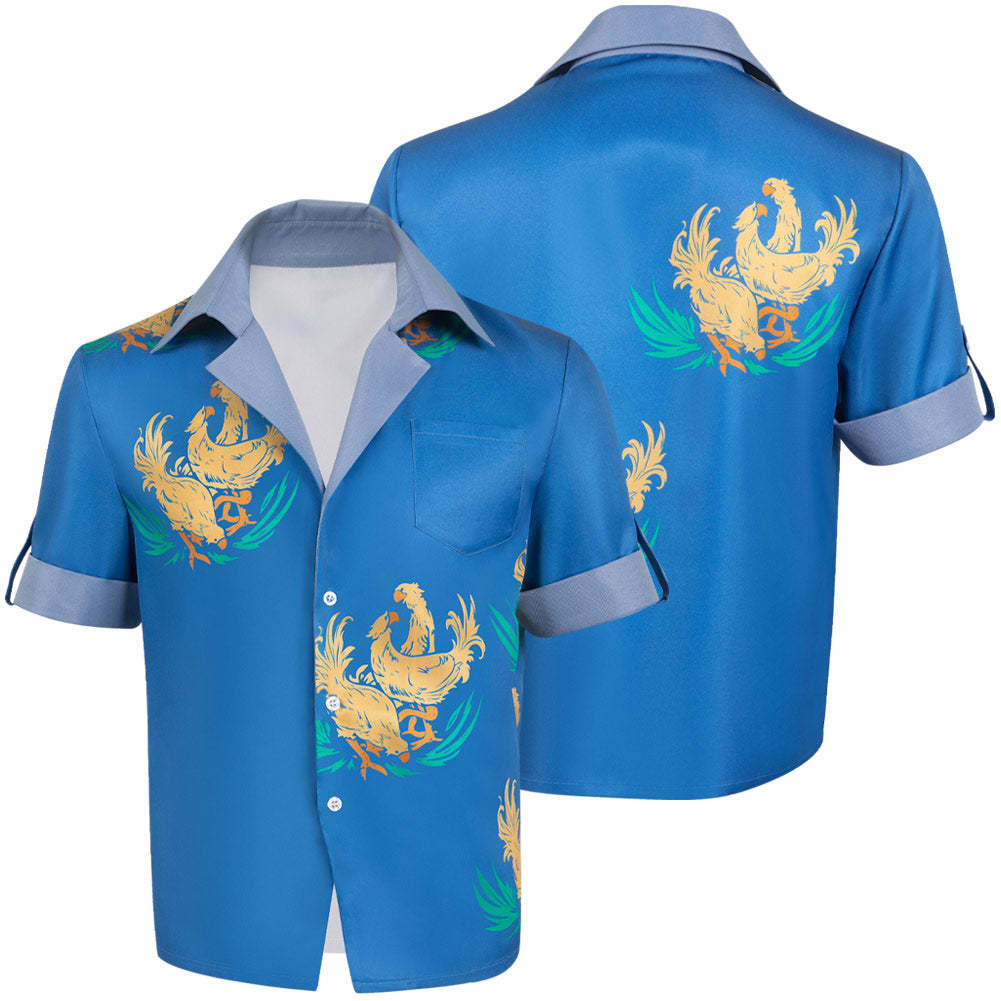 Final Fantasy 7 Cosplay Cloud Shirt, Cloud Strife Costume Shirt, Final Fantasy 7 Men's Shirt