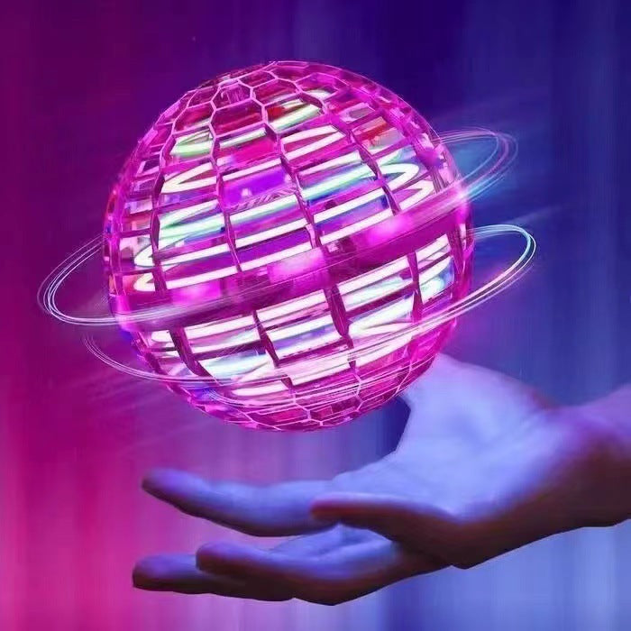 UFO intelligent sensing spinning ball magic flying ball floating ball fingertip glowing magic ball children's toy - SkyeDragon Gifts