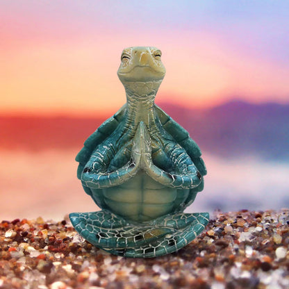 Resin decorative ornaments, meditation on sea turtles, turtle animal statues, decorations, resin crafts