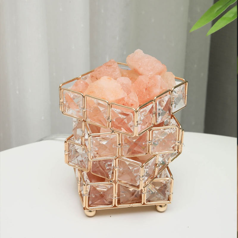 USB Crystal Table Lamp Three Color Dimming Magic Cube Stone Romantic Atmosphere Lights Bedroom Bedside Night Light For Home Room - SkyeDragon Gifts