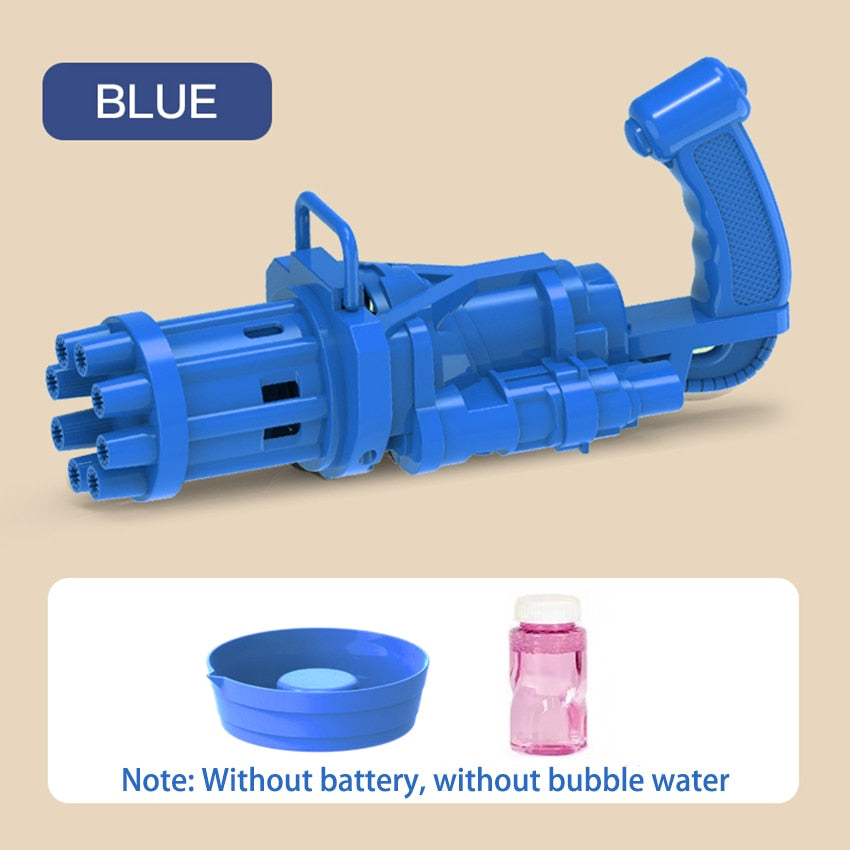 New Magic dolphin Gatling Bubble Gun Automatic Bubble Machine Gun Soap Bubble Blower Outdoor Kids Child Toy for Kids - SkyeDragon Gifts