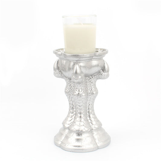 White Dragon Claw Candlestick Vintage Home Restaurant Desktop Candlestick Resin Decoration - SkyeDragon Gifts