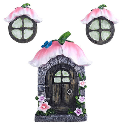 Fairy resin tree decoration window