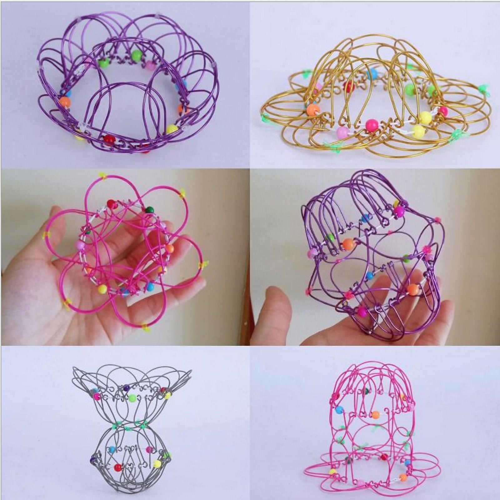 Fidget Toys Popit Make Magic Steel Iron Ring Decompression Flexible Basket Soft Magical Toys Anti Stress Kids Gifts Juguetes - SkyeDragon Gifts