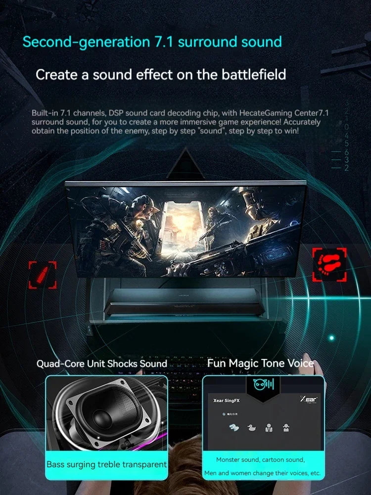 Edifier G1500bar Gaming Loudspeaker Box Desktop Home Laptop Wired Bluetooth Music Movie Games Three Sound Modes Loudspeaker Box - SkyeDragon Gifts
