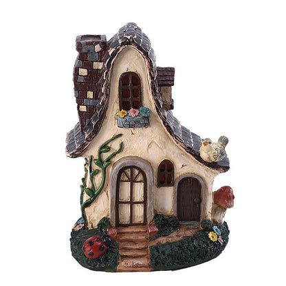 Garden Fairy Tale Cabin Decoration Outdoor Decorative Resin