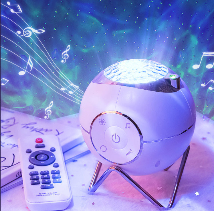 The New Projection Light Magic Light Atmosphere Light Can Rotate The Star Ball Space Ball Projector White - SkyeDragon Gifts