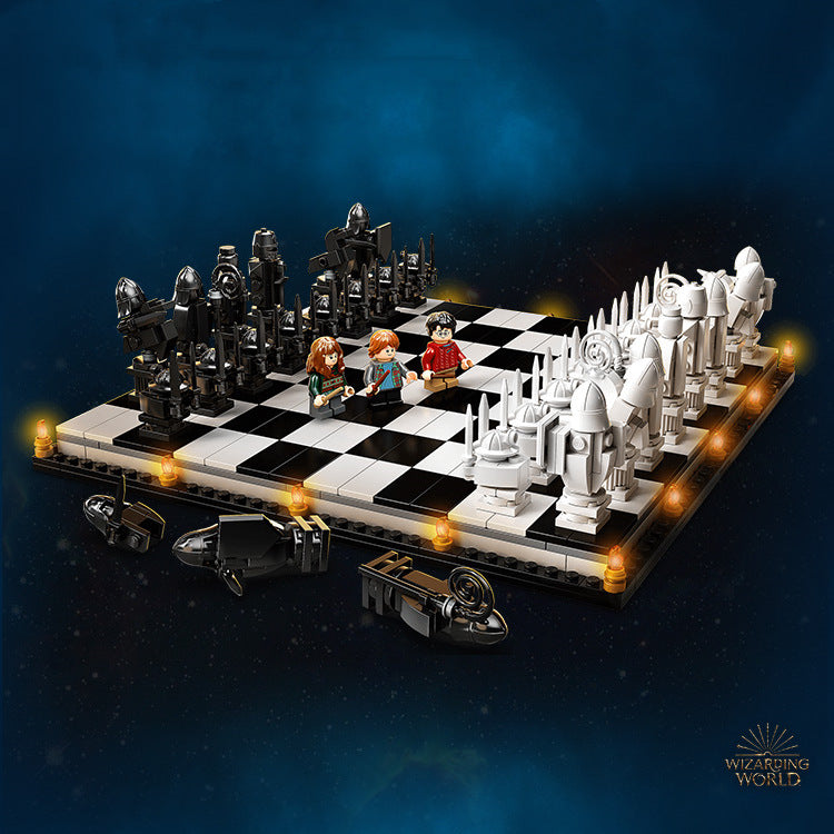 Lego Blocks Harry Potter Chessboard Hogwarts Wizard Chess Magic Chess Assembled Boy Toys - SkyeDragon Gifts