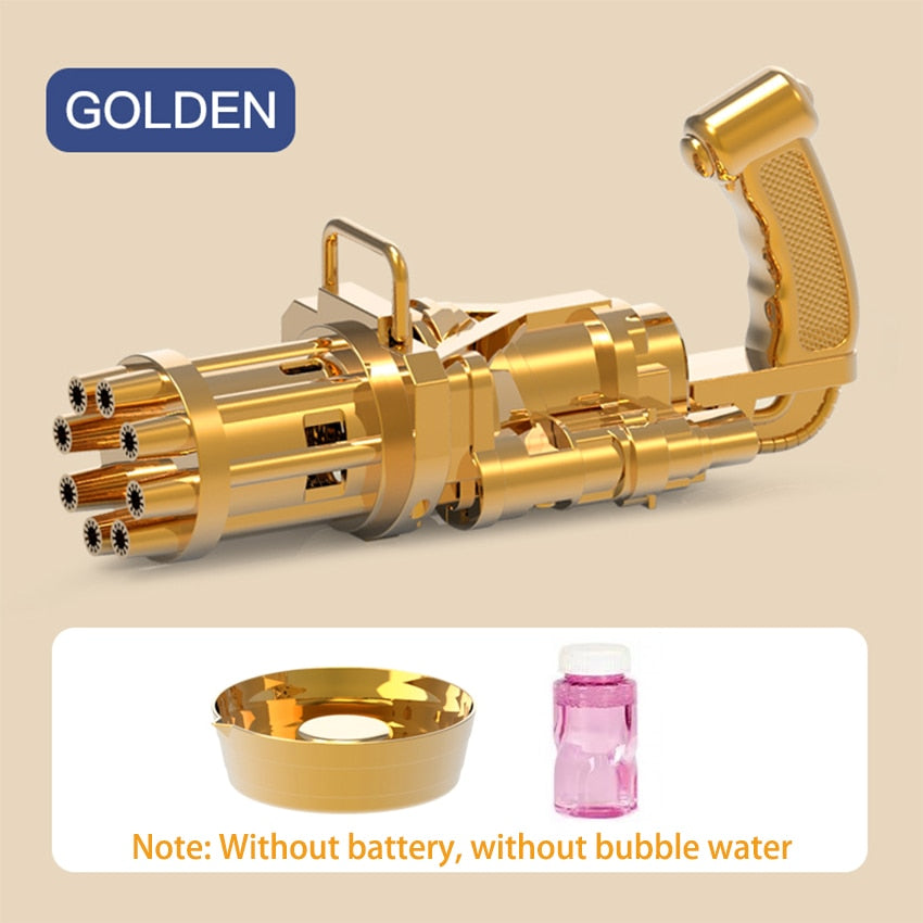 New Magic dolphin Gatling Bubble Gun Automatic Bubble Machine Gun Soap Bubble Blower Outdoor Kids Child Toy for Kids - SkyeDragon Gifts