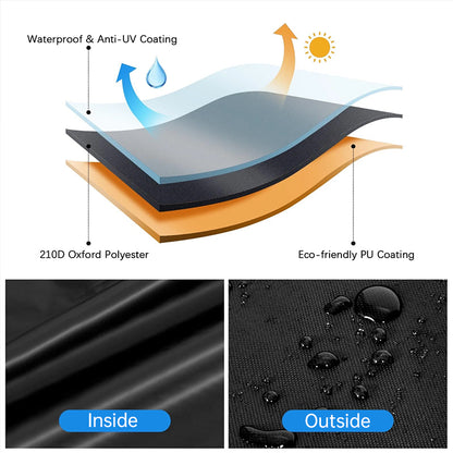 210D Waterproof BBQ Grill Cover, Heavy Duty Windproof Dustproof Cover for Gas, Charcoal, Electric Grills - SkyeDragon Gifts