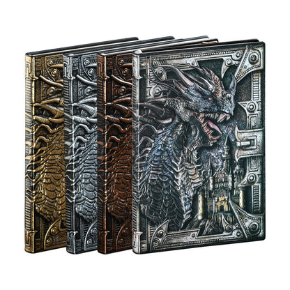 Retro Embossed Evil Dragon Notebook Metal Three-Dimensional Dinosaur European-Style Notebook - SkyeDragon Gifts