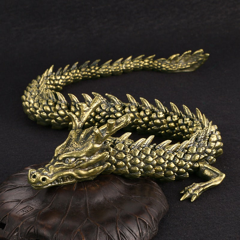 Antiques Do Old 3D Living Dragon Decoration Exhibition Hall Senior Decoration Zodiac Dragon Crafts Collection - SkyeDragon Gifts
