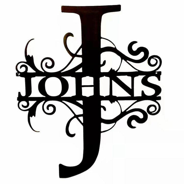 Iron Letter Wall Decor Laser Cut Metal Art for Home Decoration