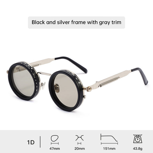 Vintage ND9 Punk Sun Glasses, 9-Level UV Filter, Includes Protective Case - SkyeDragon Gifts