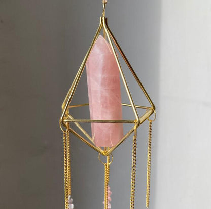 Crystal Suncatcher for Window Hangings Ornament Aura Pendant Fairy Reiki Rainbow Catcher Gift