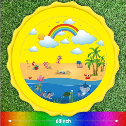 170 CM Summer Children's Baby Play Water Mat Games Beach Pad Lawn Inflatable Spray Water Cushion Toys Outdoor Tub Swiming Pool - SkyeDragon Gifts
